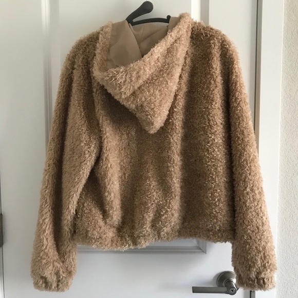 Target Wild Fable Fuzzy Teddy Hooded Jacket - XS - Picture 7 of 8